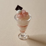【再販】白桃のミニチュアパフェ