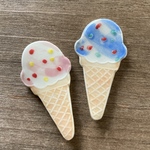 アイスクリームのブローチ(陶器)