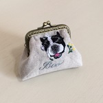 フレブルの刺繍のがま口ポーチ☆オーダー品
