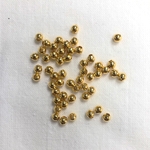 真鍮金ボールパーツ　3×3mm、φ2mm穴　※50個セット