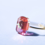 glass emerald glass リング　#5