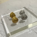 316Lステンレス　ハートピアス　チタンコーティング　チタンピアス　サージカルステンレス　ステンレスピアス　アレルギー対応ピアス　ハートチャーム　ゴールドピアス　シルバーピアス　316 SALE 金
