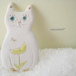 月星草のねこ＊ブローチ