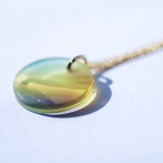 antique shadow glass ネックレス　#15