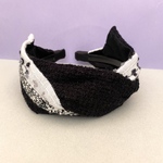 LINTON TWEED♡大人のためのツイストリボン♡カチューシャ♡モノトーン