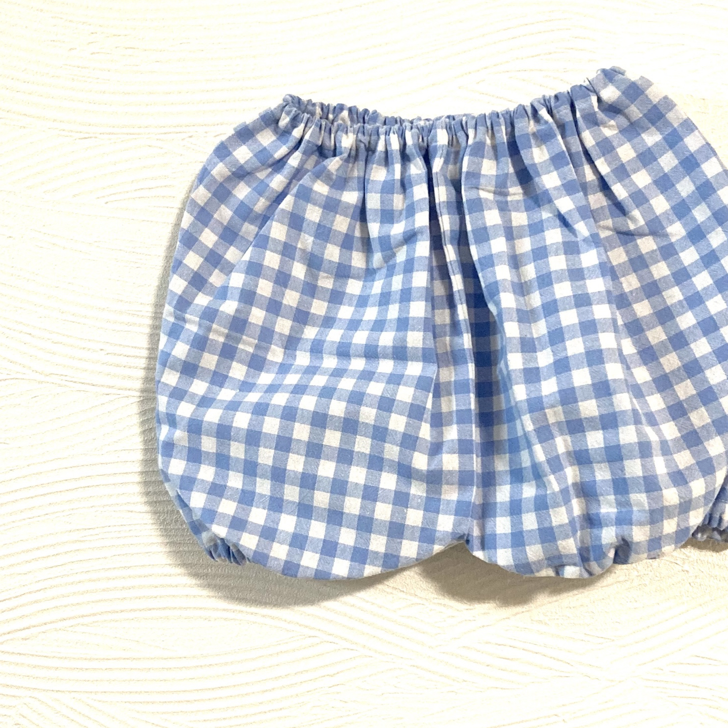 水色 ギンガムチェック かぼちゃパンツ - あひるさん☆ GALLERY