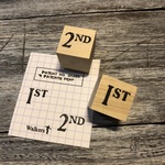 [2個セット] 序数 1st & 2nd ナチュラルver. - Ordinal 1st & 2nd Natural ver. - [ラバースタンプ]