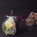 大切な人へ伝えたい想い mini 幸せの木の実 ♡ ブッダナッツ・アレンジ No.388 m 母の日　父の日　結婚　お祝い　引越し　就職　お別れ　転勤　