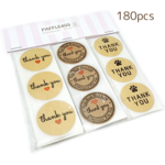 180pcs｜thank youシール｜サンキューシール｜アソートセットD｜バリーウッド｜ステッカー
