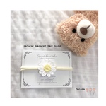 ＊新生児から使えるヘアバンド＊natural magaret hair band＊ニューボーンフォト＊ベビードレス＊ワンピースベビー＊結婚式ベビー＊新生児＊セレモニードレス＊お宮参り＊ベビー＊