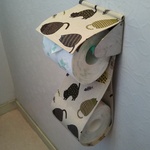 ドレスアップ猫さん　トイレットペーパーホルダーカバー
