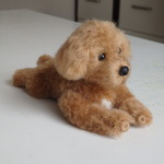 ご注文品 あみぐるみ☆トイプードル(伏せ) 