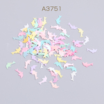 A3751  30g ビニールパーツ イルカ 6×11mm ミックスカラー 3X（10g）