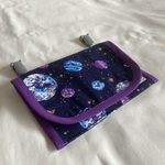 移動ポケット★宇宙惑星パープル★マスクケース入園入学ハンカチティッシュマルチポケット