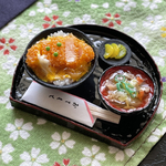 ミニチュア　カツ丼セット