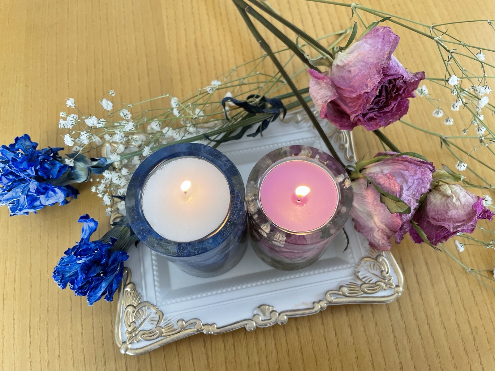 専用　ハンドメイドキャンドルホルダー　キャンドル　薔薇キャンドル 専用 ハンドメイドキャンドルホルダー キャンドル 薔薇キャンドル