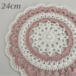 (24cm) コットンフラワー★ポットマット