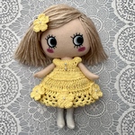 イーマリーちゃん★お花のイエロードレス&ヘアアクセサリーセット★