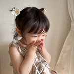 ミニマーガレットのヘアゴム𓂃🌼ˎˊ˗   マーガレット　ヘアゴム　ベビー　キッズ　ベビーヘアゴム　
