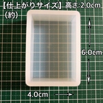 【4cm×6cm】シリコンモールド 長方形 四角形 深型 大きいサイズ 標本 四角型