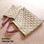 LIBERTY＊キルティング 幼稚園バッグ レッスンバッグ   
