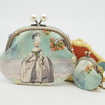 お得な2点セット！「Marie-Antoinette N・口金12.5センチ」のがま口ポーチとバッグチャーム　