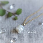 【再販】＊14ｋｇｆ＊可憐で清楚なスズランの花のネックレス＊ホワイトシェル＊フラワー＊