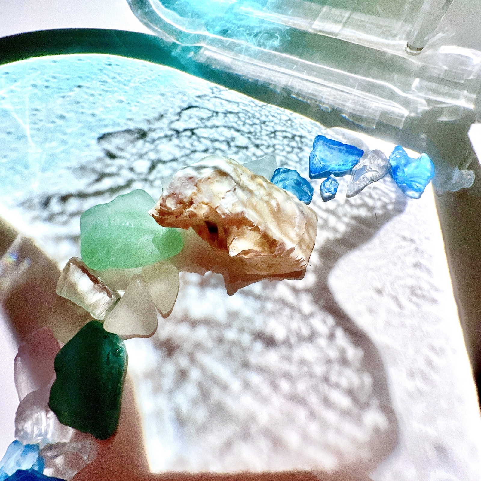 5月4日(水) 販売.*・ﾟ】海レジン ピアノ アクセサリー ケース BOX