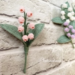  【販売】ブローチ〜鈴蘭M(桃)〜