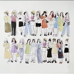 フレークシール 女の子 ガーリー 新作