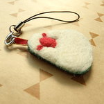 もちもち文鳥ストラップ＊白