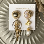 ピアス⭐︎ シルバー×ゴールドミックススペシャルアイテム(ベージュ)