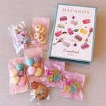 当店オリジナル　ブック箱焼き菓子ギフト　琥珀糖、マカロンラスク、メレンゲ入り