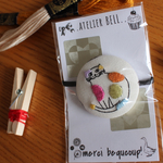 【送料無料】猫さん 刺繍 ヘアゴム ◎ にじいろ
