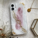 ✴︎新作✴︎ ニュアンスiPhoneケース　くすみピンク×ゴールドライン