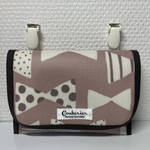 再販♡ラミネート移動ポケット♡スモーキーリボン♡ピンクブラウン