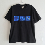手描き北斗七星柄Tシャツブラック 七つ星 宇宙 星座