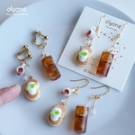 ふわふわパンケーキとアイスレモンティー ピアスorイヤリング
