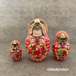 🍓いちごブルドッグ　マトリョーシカ3個組　