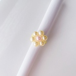 ビーズリング　お花