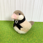 ☆手乗りシナモン文鳥ぬいぐるみ☆