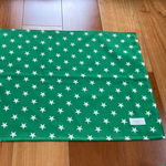 ご予約品★グリーンスター★お名前タグ付き★給食ナフキン40×60★ランチョンマット　小学校