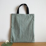 [在庫限定sale] A4 ミニトートバッグ  縦型 (36×30)  ☆ シンプル グリーン