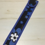 ものさし入れ　花柄黒