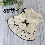 完成品　犬服『残り１点　SSサイズ　ドット　ワンピース』