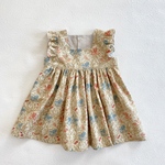 ネリネワンピース【80〜120size】アイリス／ウィリアムモリス（総柄）