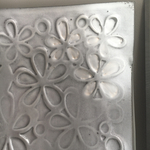 花柄レリーフ　大皿