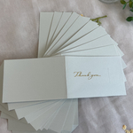 thank youメッセージカード　くすみカラー　グレー　10枚　結婚式　席札　ペーパーアイテム　おしゃれ