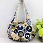【受注製作】まるいお花のワンハンドルバッグ   