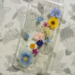 乙女の押し花スマホケース　iPhone6 Plus
